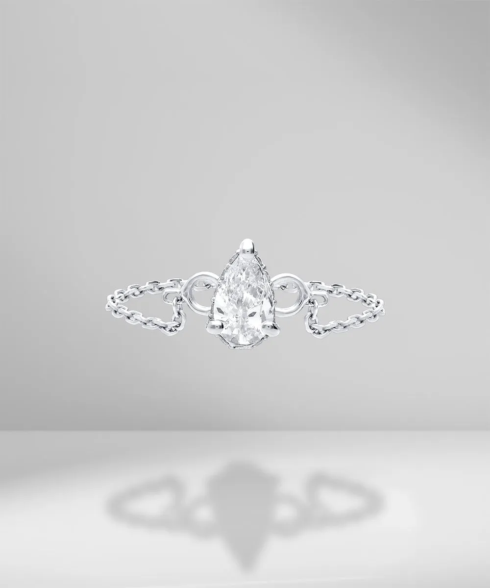 Ary Pret Threader Collection Diamond Chain Ring