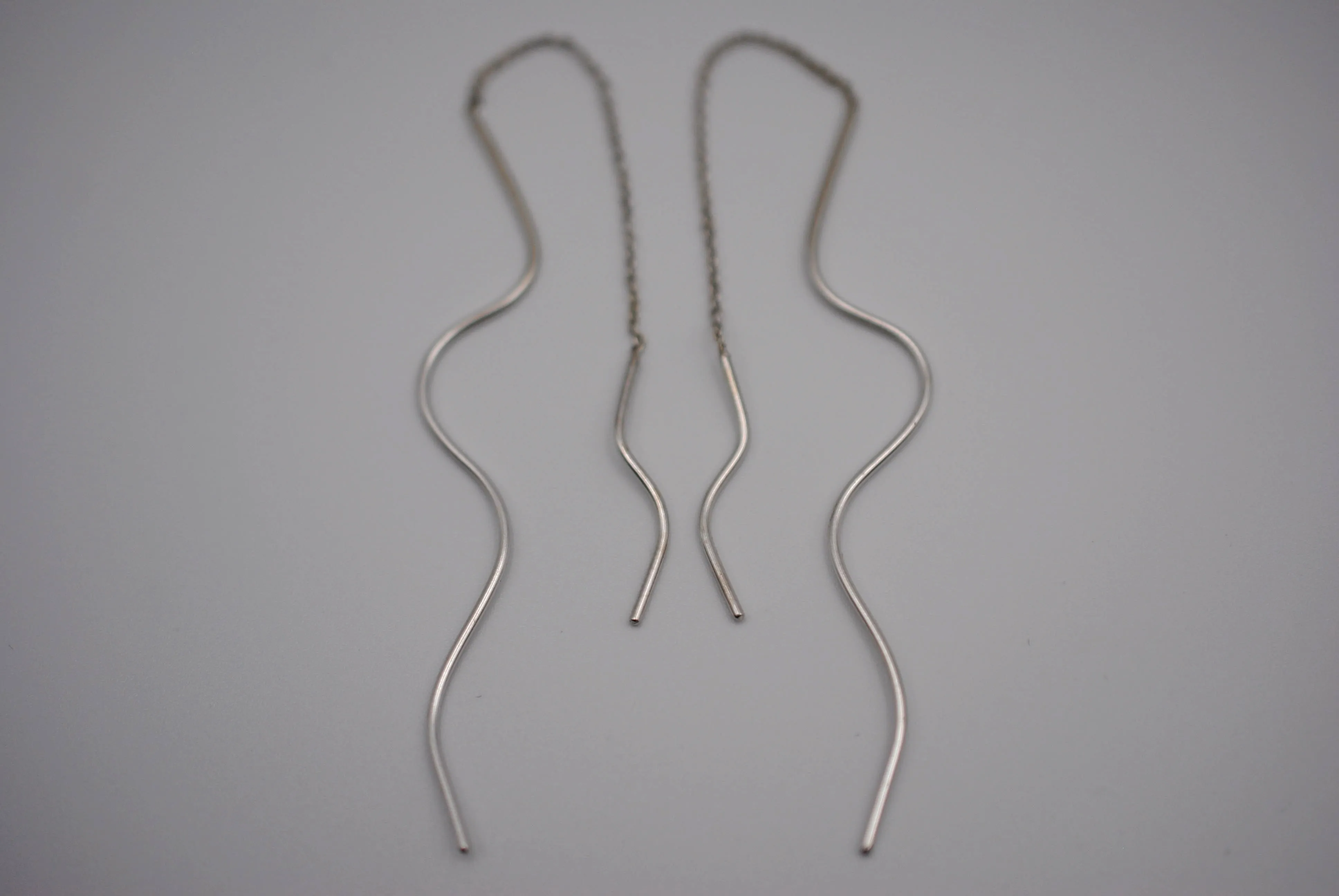 Asymmetrical Infinity Root Threader Earrings