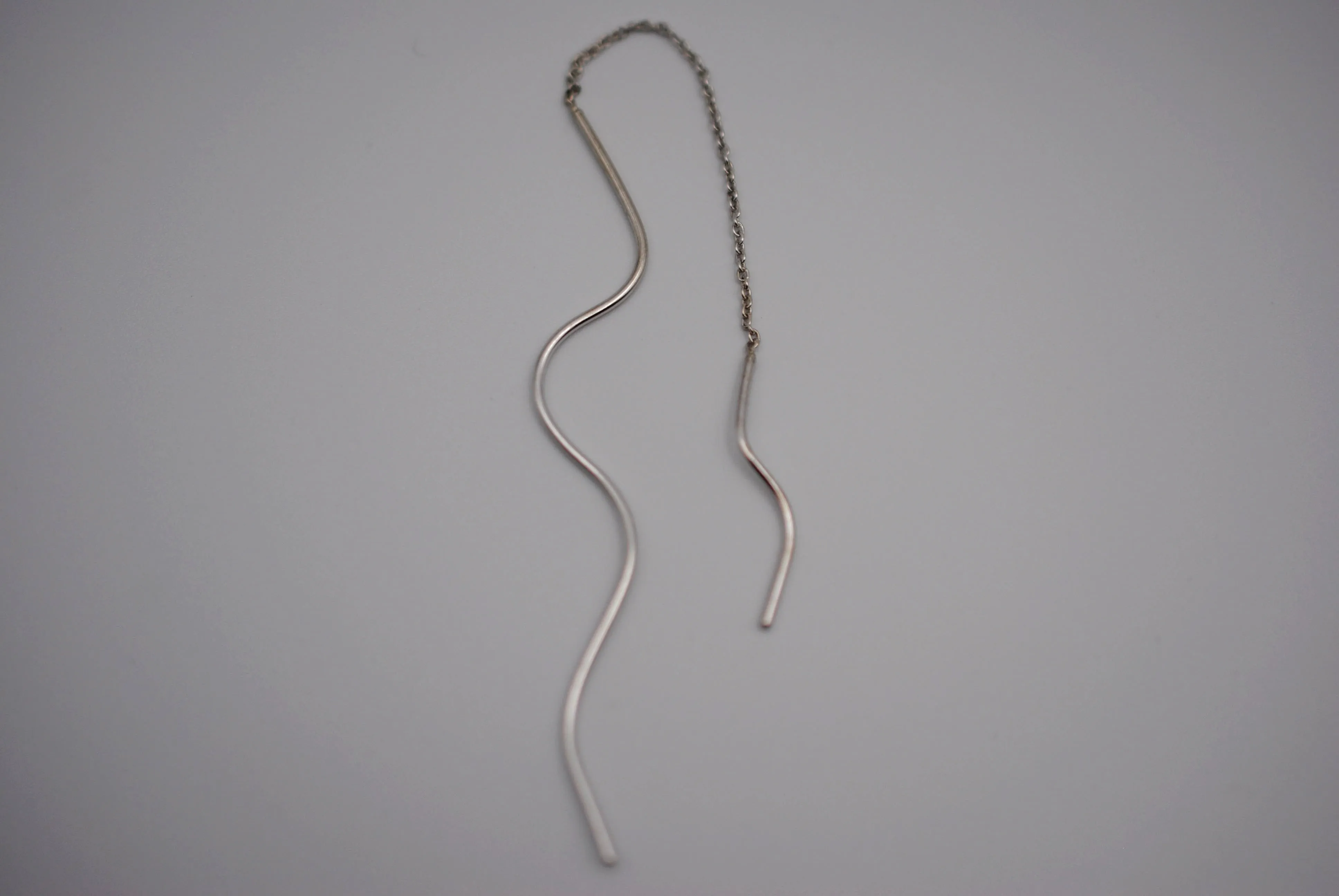 Asymmetrical Infinity Root Threader Earrings