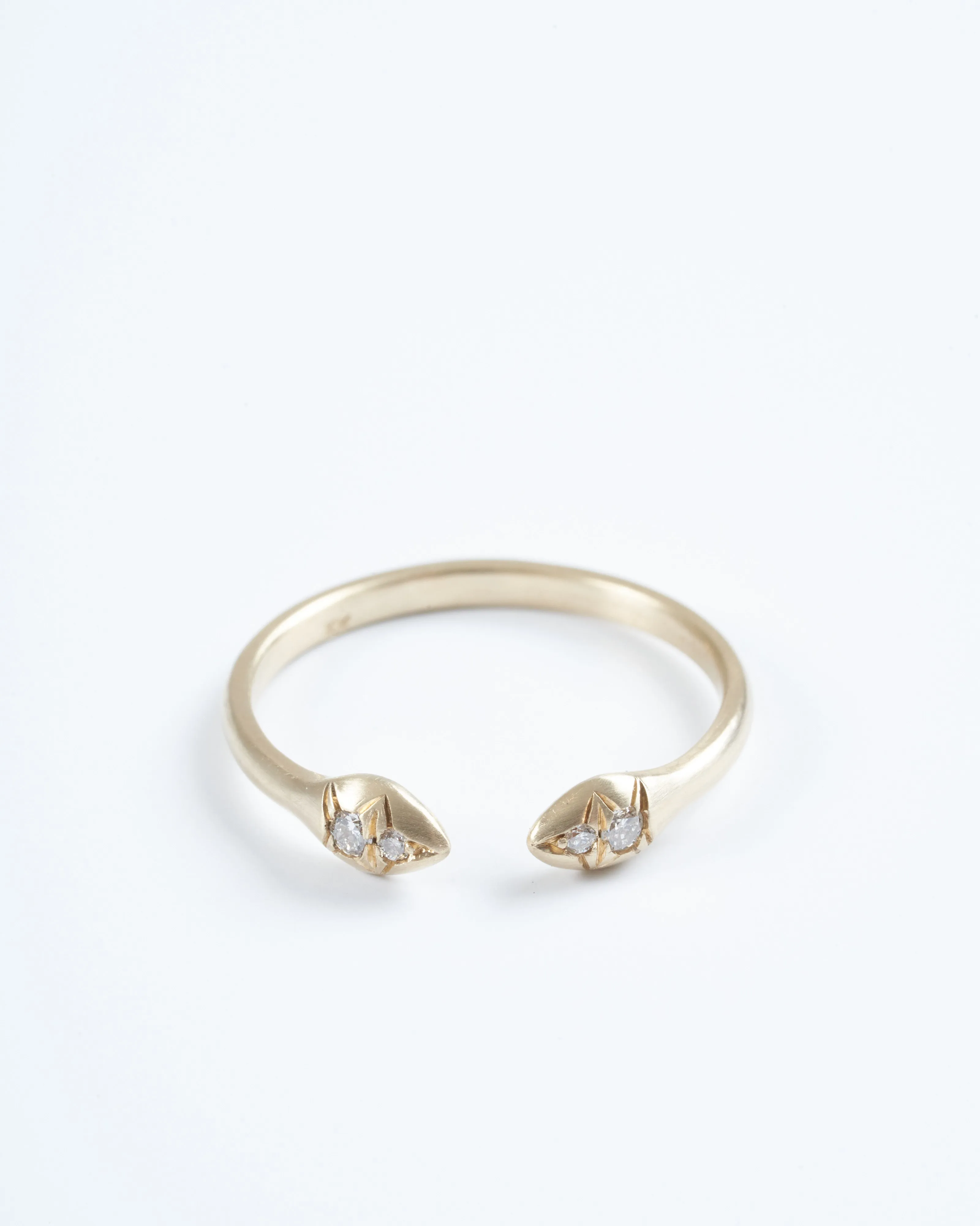 aziza diamond ring - gold
