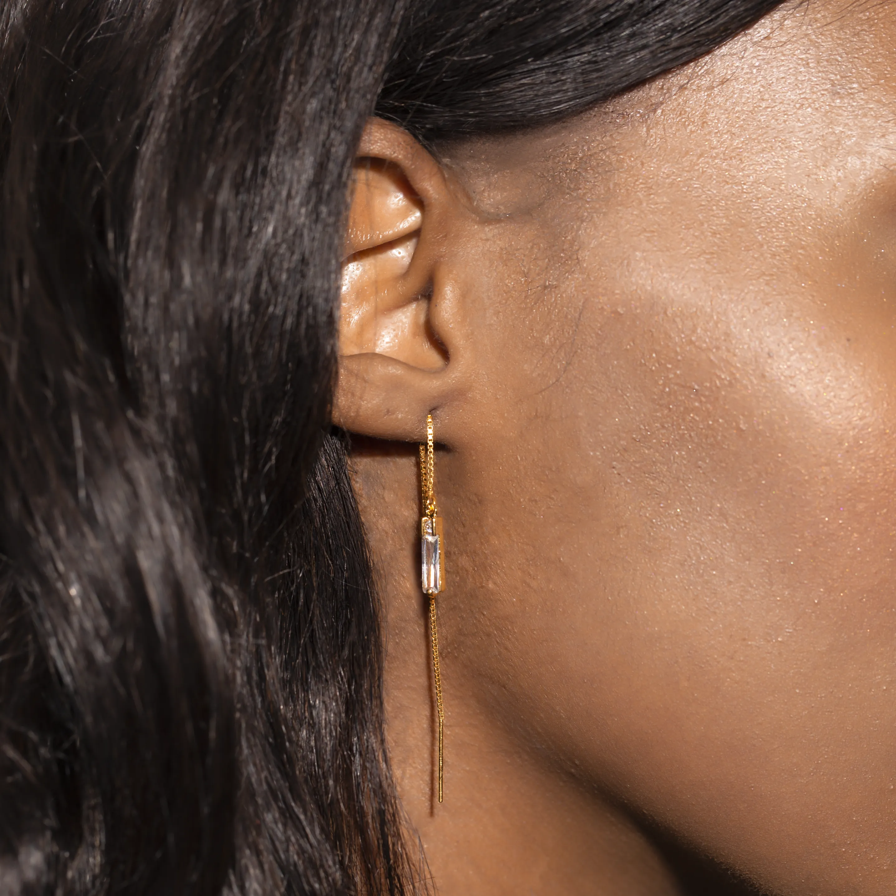 Baguette Threader Earrings