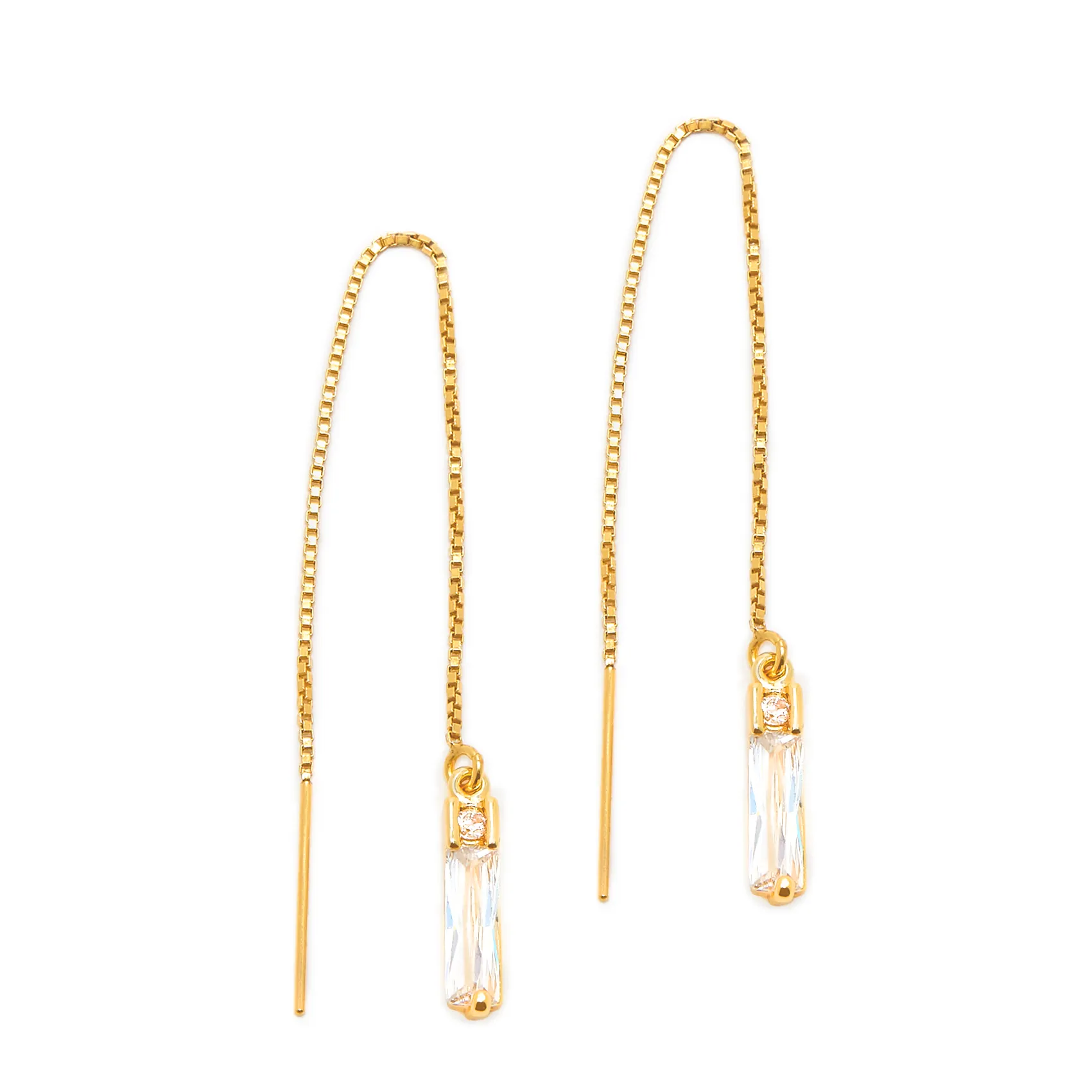 Baguette Threader Earrings