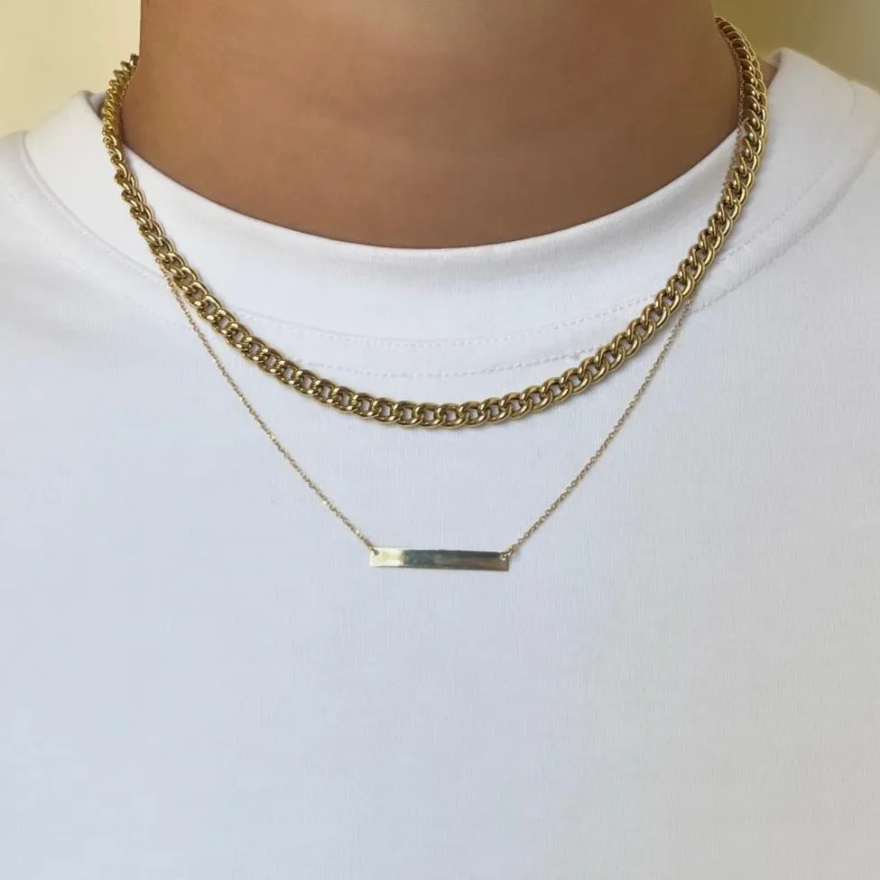 Bar Plate Necklace