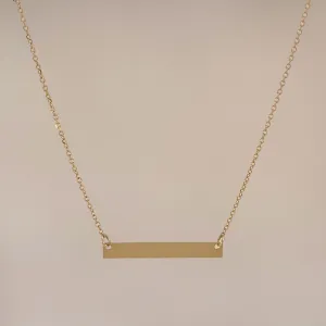 Bar Plate Necklace