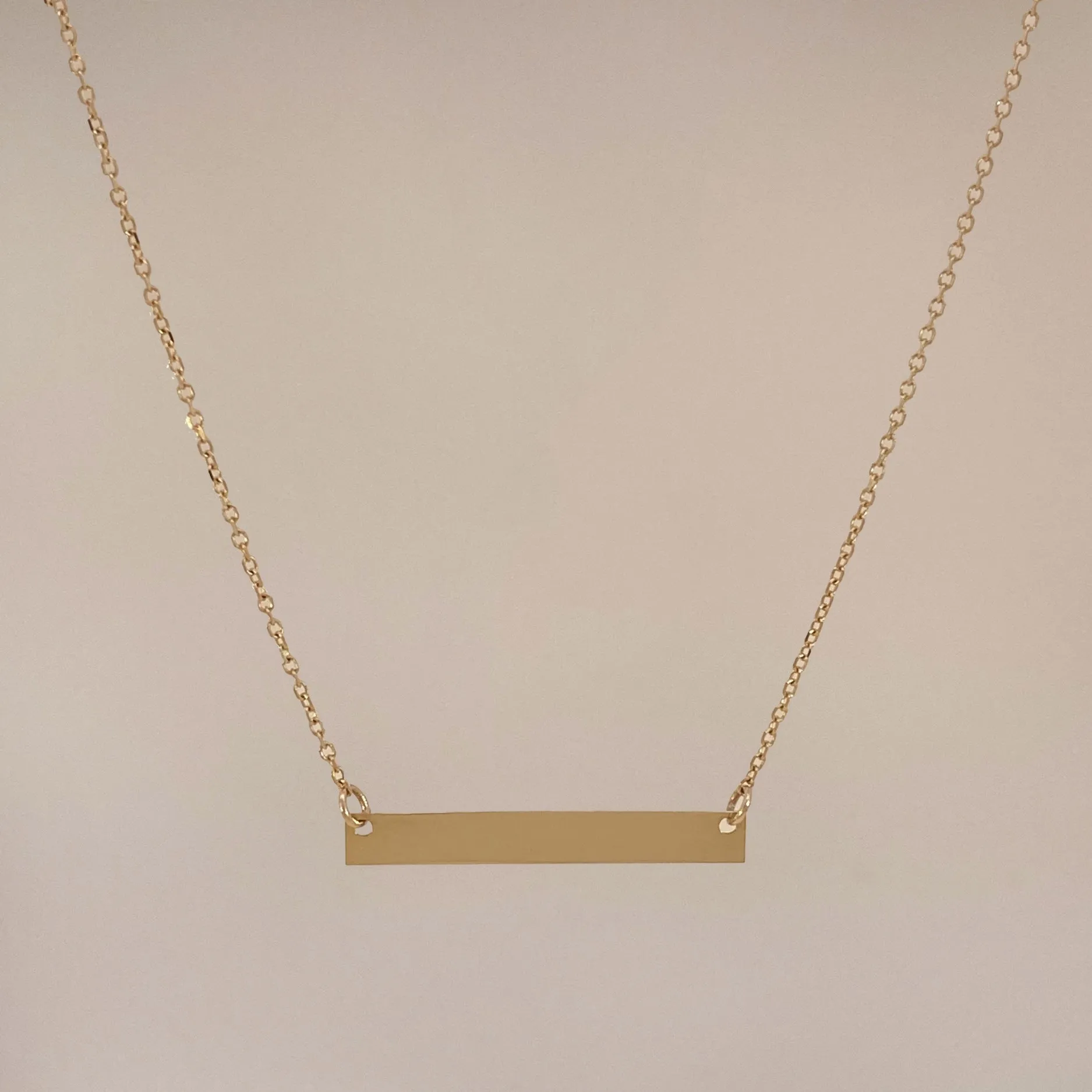 Bar Plate Necklace