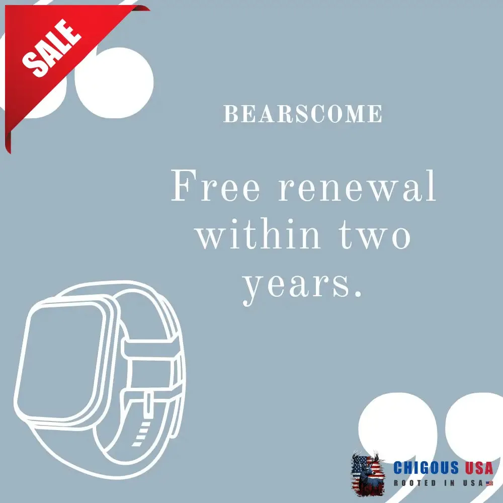 BEARSCOME VEE PRO Rugged Sports Smartwatch for Body composition /ECG/ Blood sugar/Blood pressure/heart rate monitoring