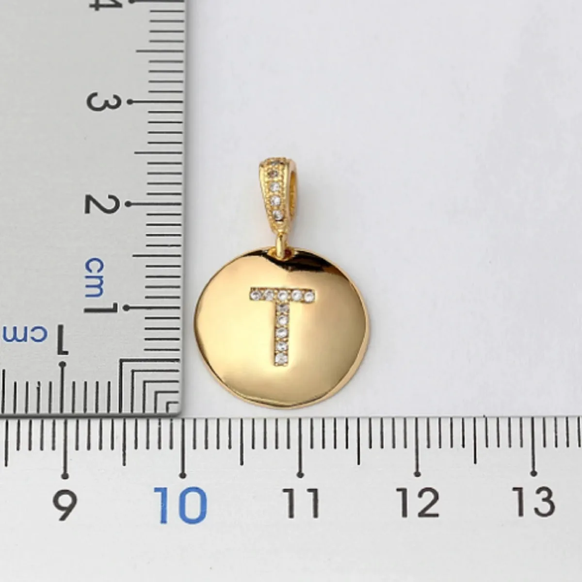 Beautiful Custom Alphabet Engraved Pendant - Gold Finished