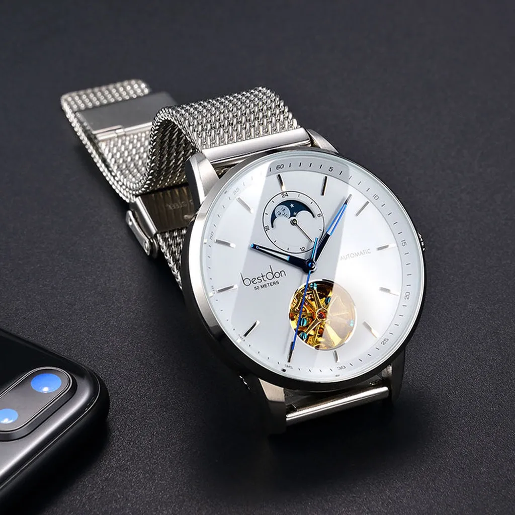 Bestdon Luxury Mechanical Watch Men Automatic Tourbillon Sports Watches Mens Fashion Switzerland Brand Watch Relogio Masculino