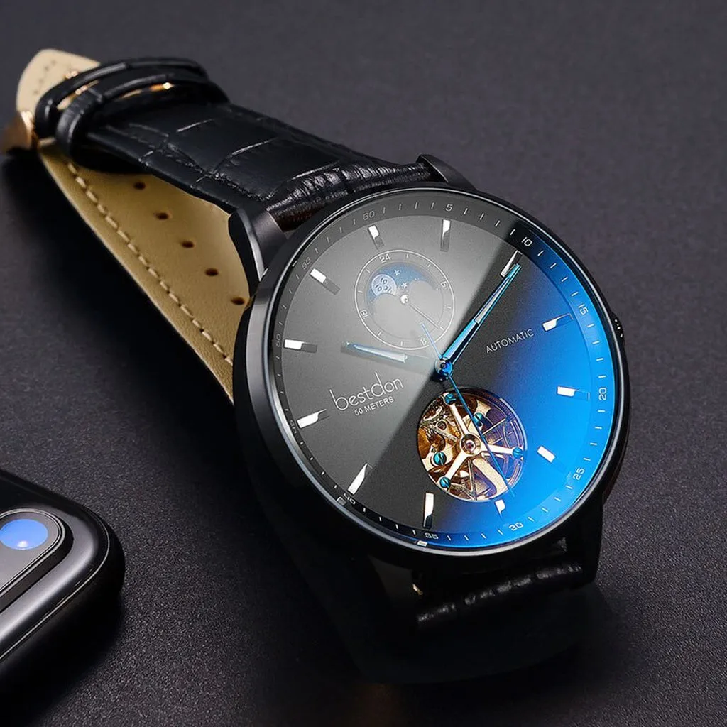 Bestdon Luxury Mechanical Watch Men Automatic Tourbillon Sports Watches Mens Fashion Switzerland Brand Watch Relogio Masculino