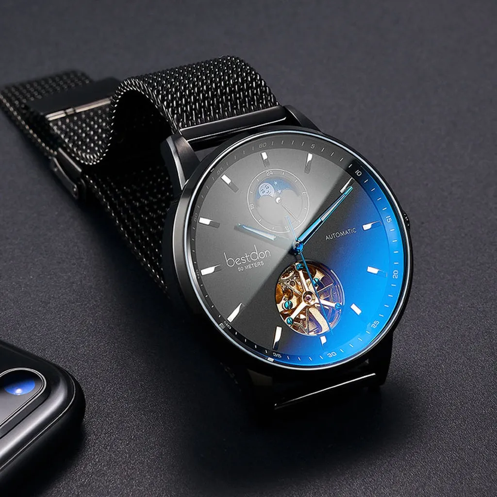 Bestdon Luxury Mechanical Watch Men Automatic Tourbillon Sports Watches Mens Fashion Switzerland Brand Watch Relogio Masculino