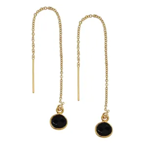Bezel Stone Ear Threaders (more stones)
