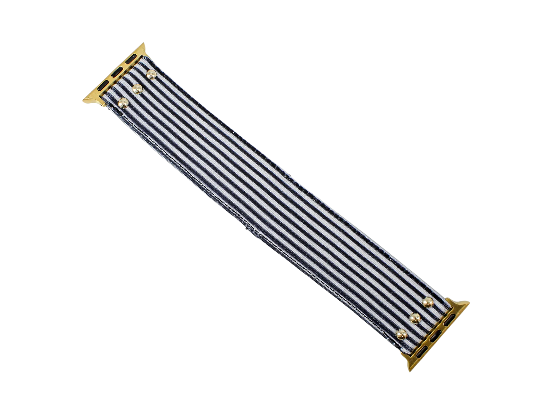Black & White Stripe Apple Watch Band