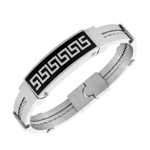 Black Greek Handcuff Band