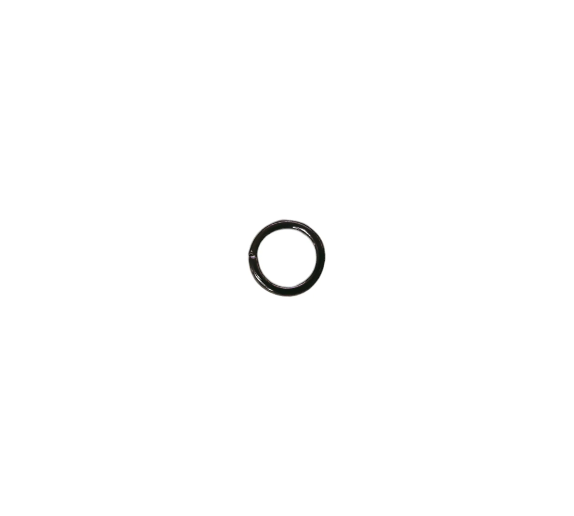 Black Nickel Plated Jump Rings - Open, Round (100 Pack)