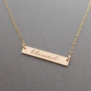 Blessed Necklace in Gold-Filled