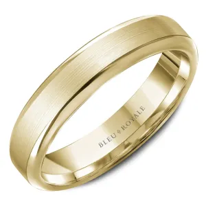 Bleu Royale Yellow Gold Wedding Band