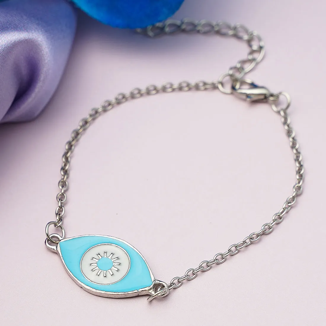 Blue & White Evil Eye Bracelet
