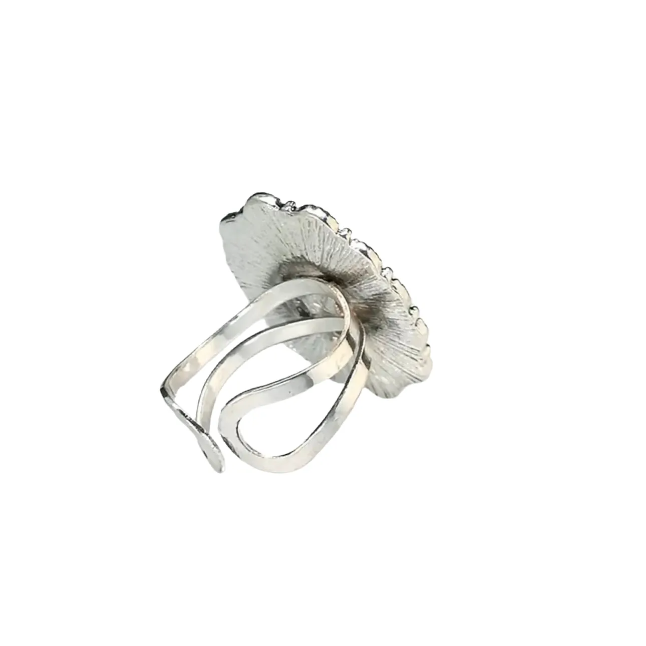 Blue Red Turquoise Oval Ring