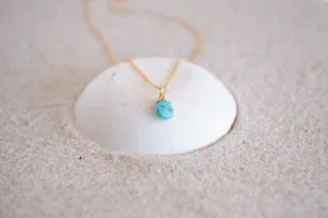 Bohemian Voyage Teardrop Pendant Necklace in Turquoise