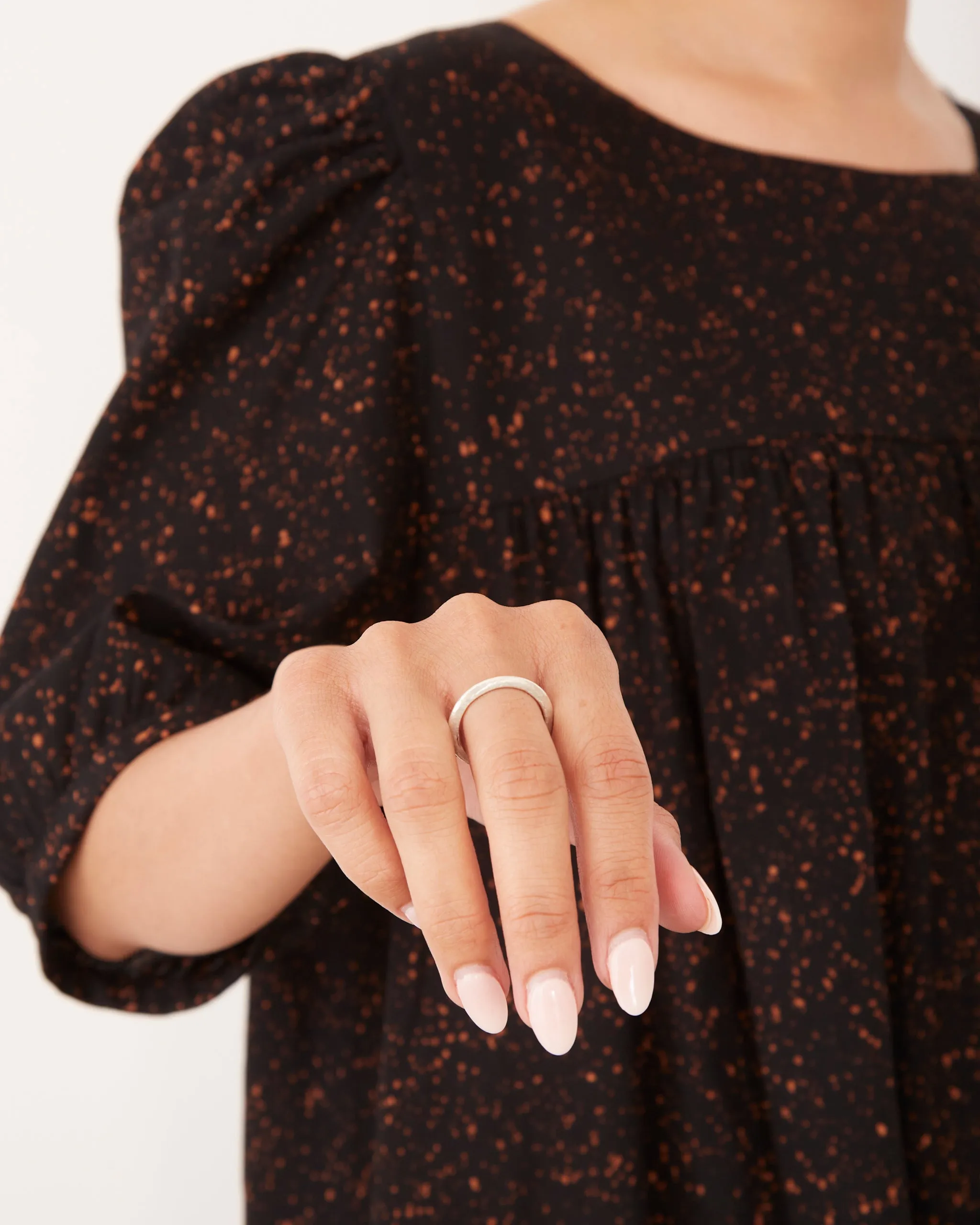 Bone Ring in Silver