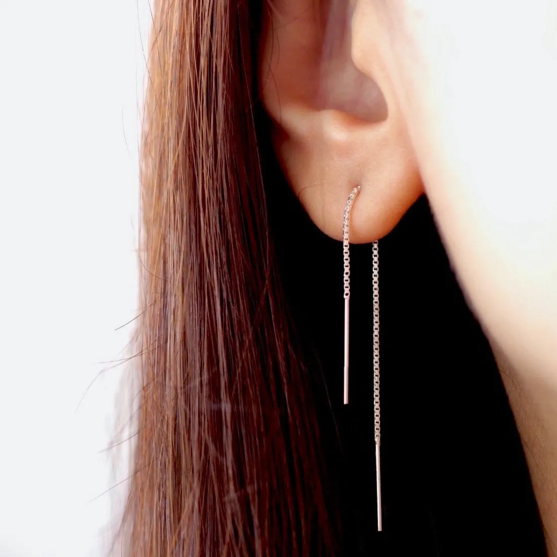 Box chain earring threaders