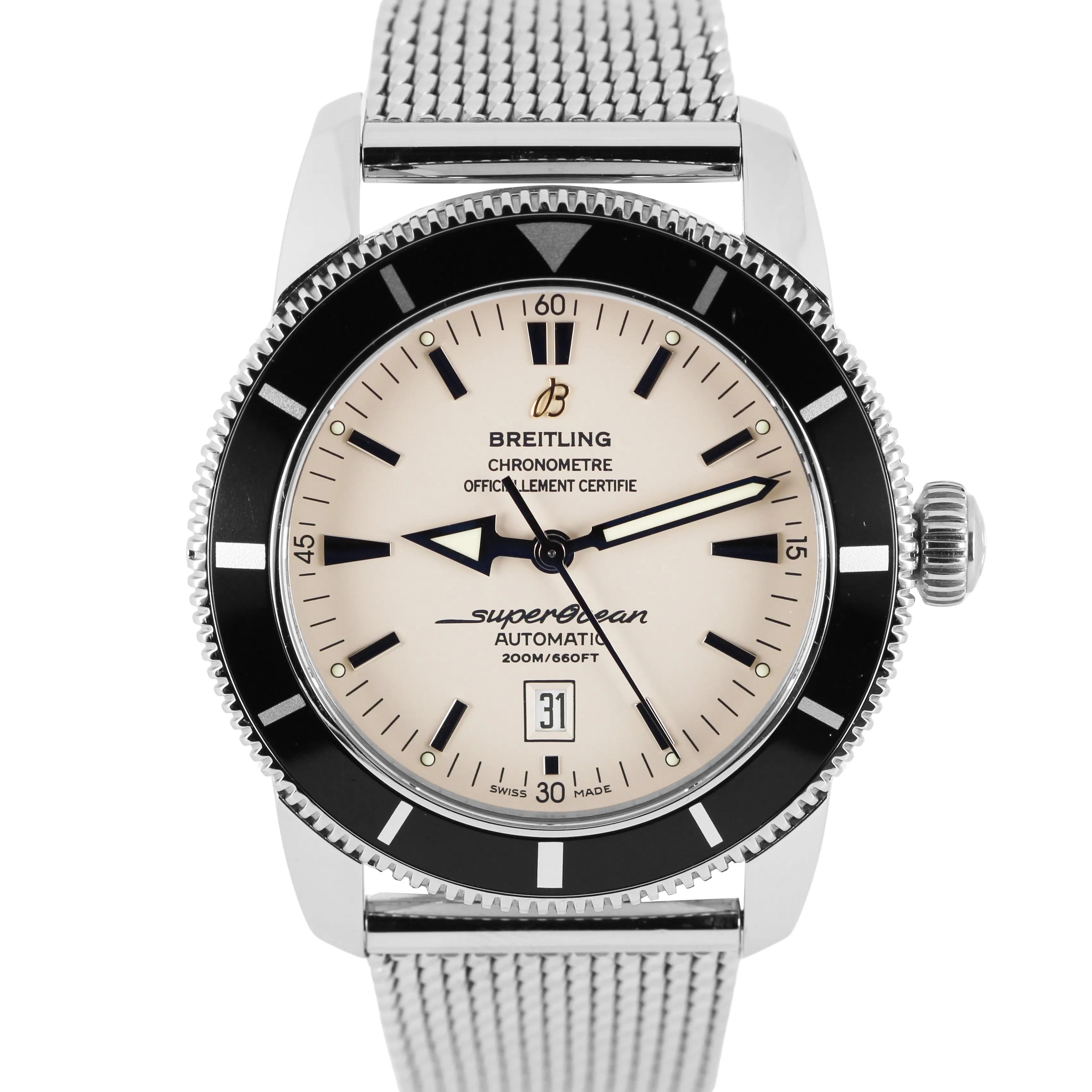Breitling SuperOcean Heritage Date Stainless Steel Silver 46mm A17320 Watch