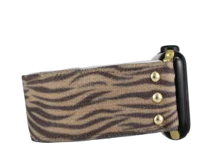 Brown Zebra Apple Watch Band