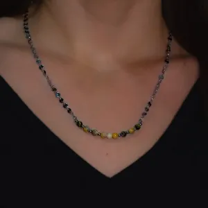 Bumblebee Jasper Bar Necklace