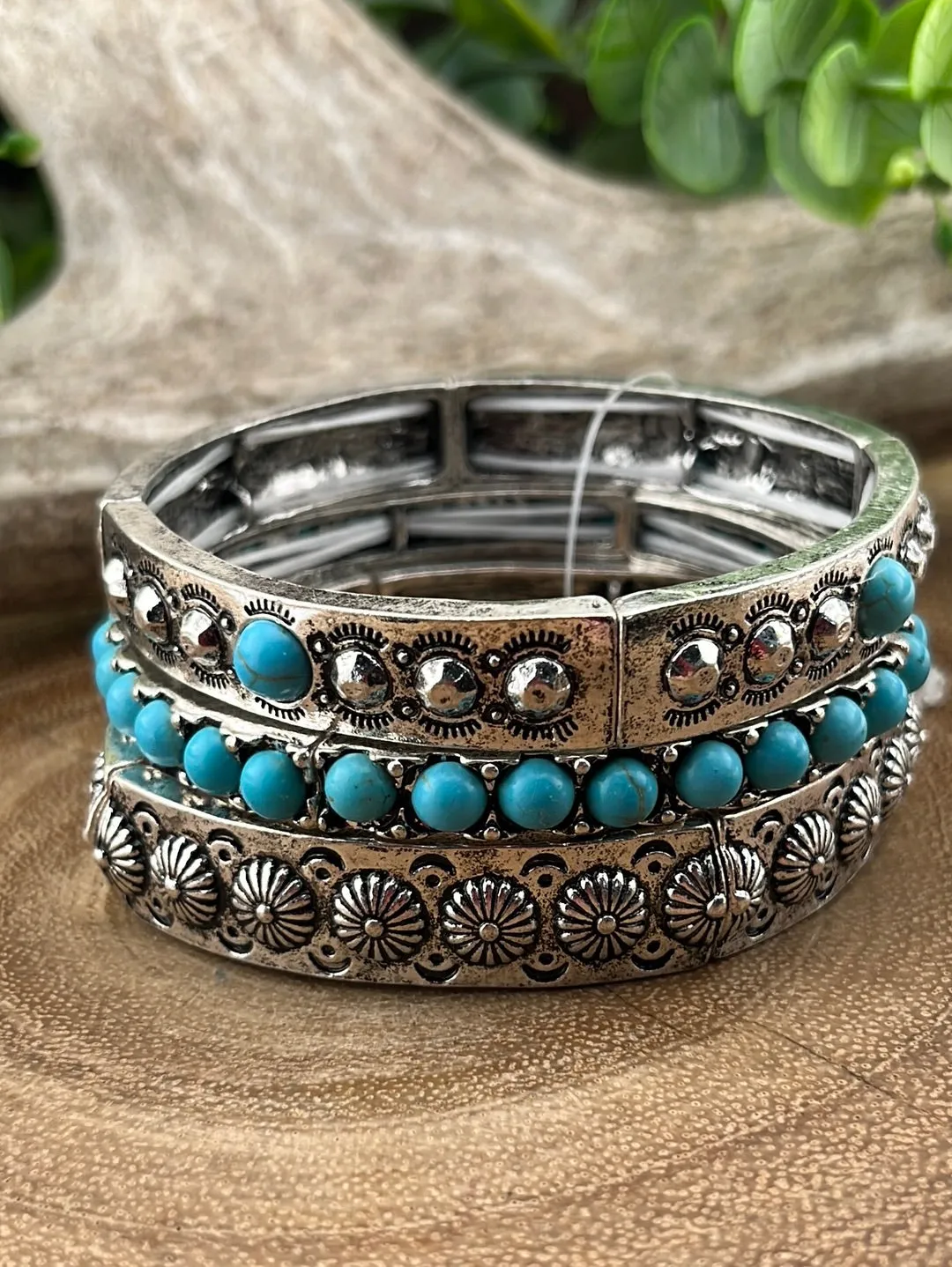 Busting At The Seams Set of 3 Stackable Stretch Bracelets