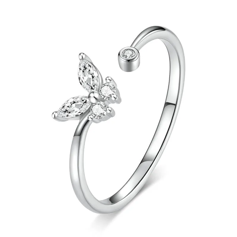 Butterfly Tail Open Ring