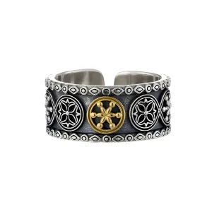 Byzantine Open Band Ring
