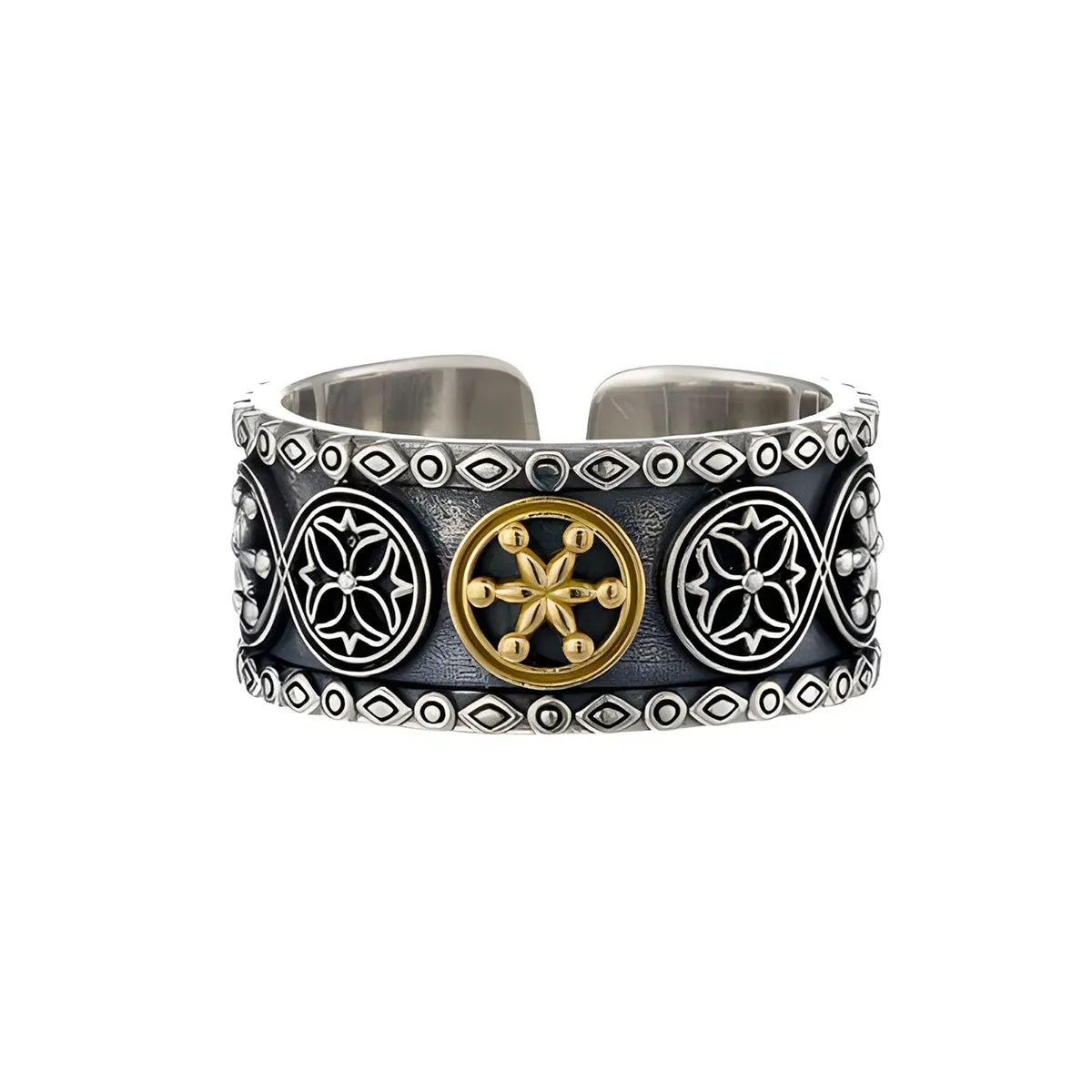 Byzantine Open Band Ring