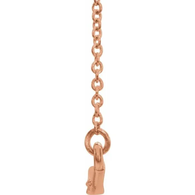 Calla Curving Diamond Bar Pendant