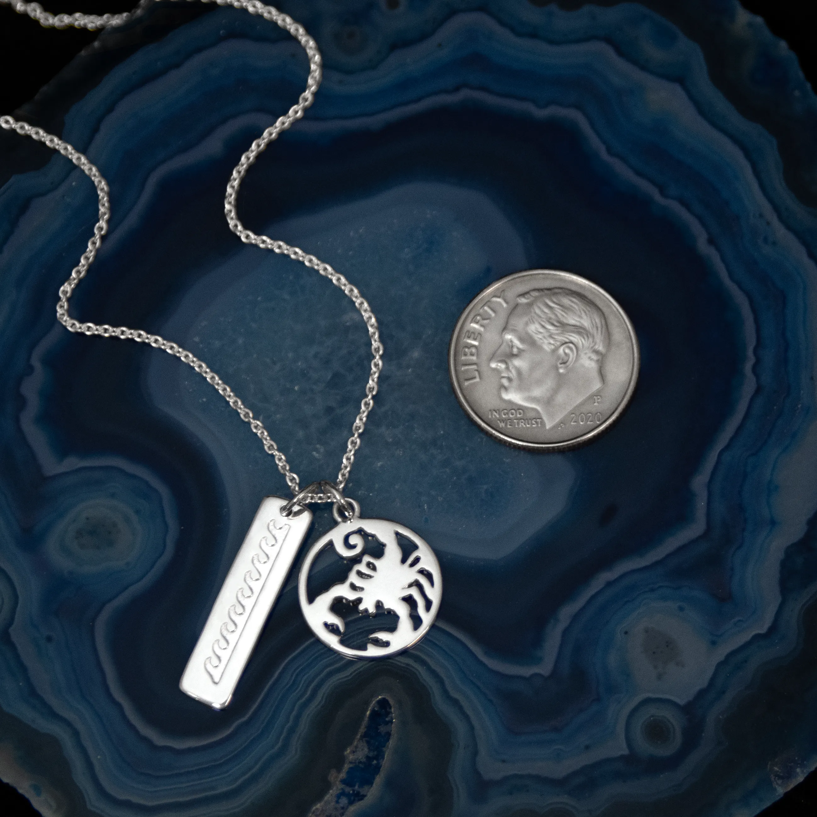 callisto cutout element bar necklace • celestial eye card