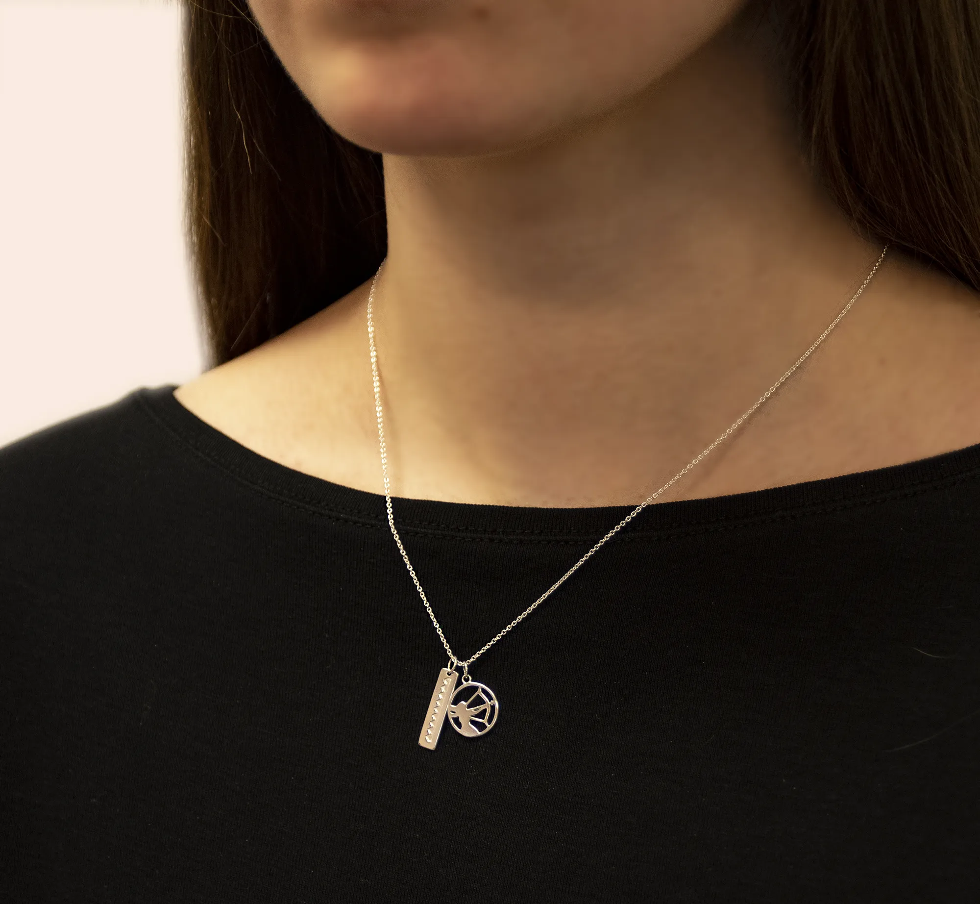 callisto cutout element bar necklace • celestial eye card