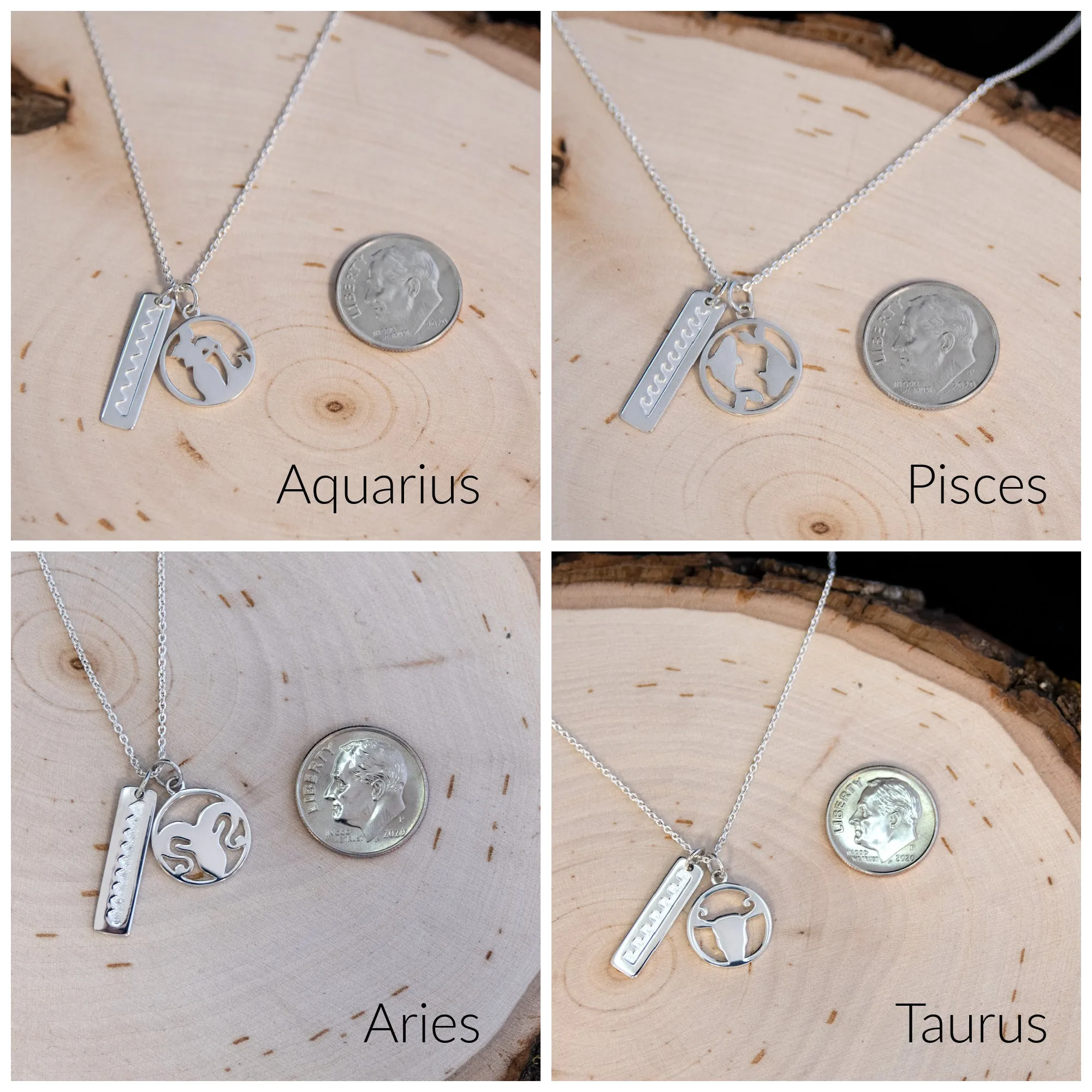 callisto cutout element bar necklace • celestial eye card