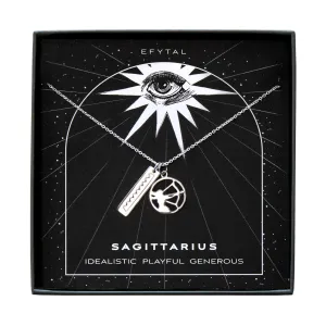 callisto cutout element bar necklace • celestial eye card
