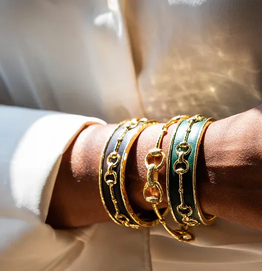 Capucine de Wulf Equestrian Snaffle Bit Bracelet - Gold