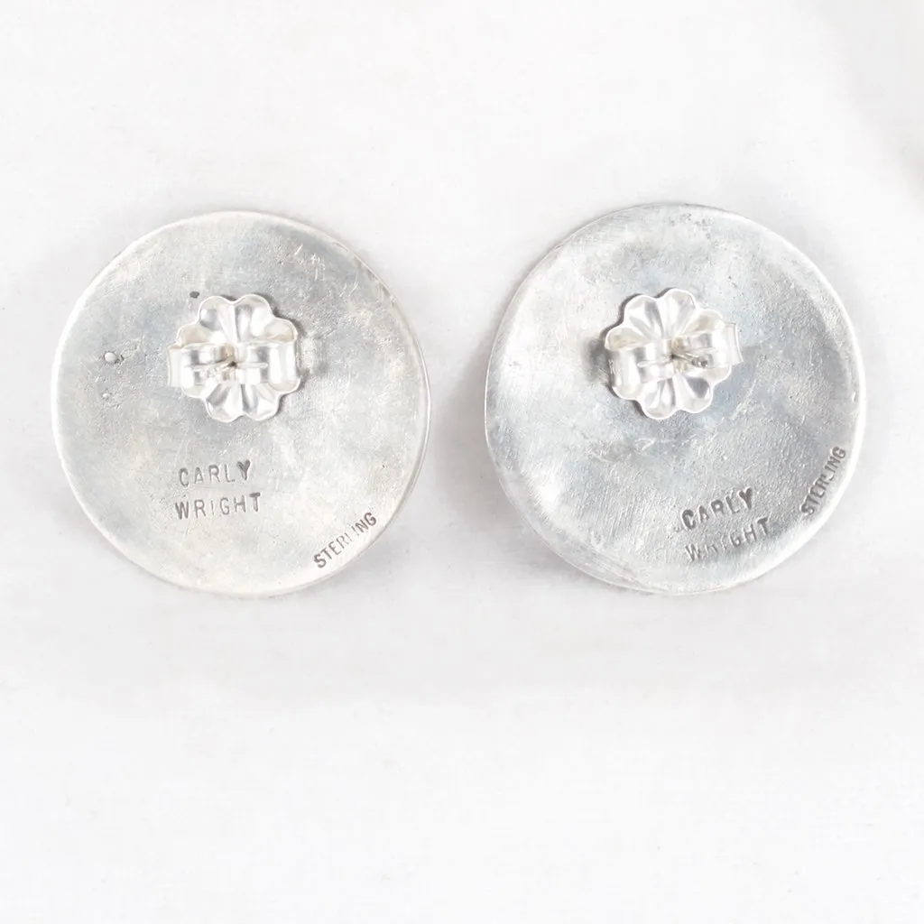 Carly Wright Enamel Brooch and Earring Set