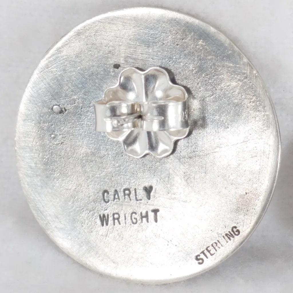 Carly Wright Enamel Brooch and Earring Set