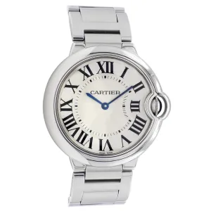 Cartier Stainless Steel Ballon Bleu 36mm Quartz W69011Z4