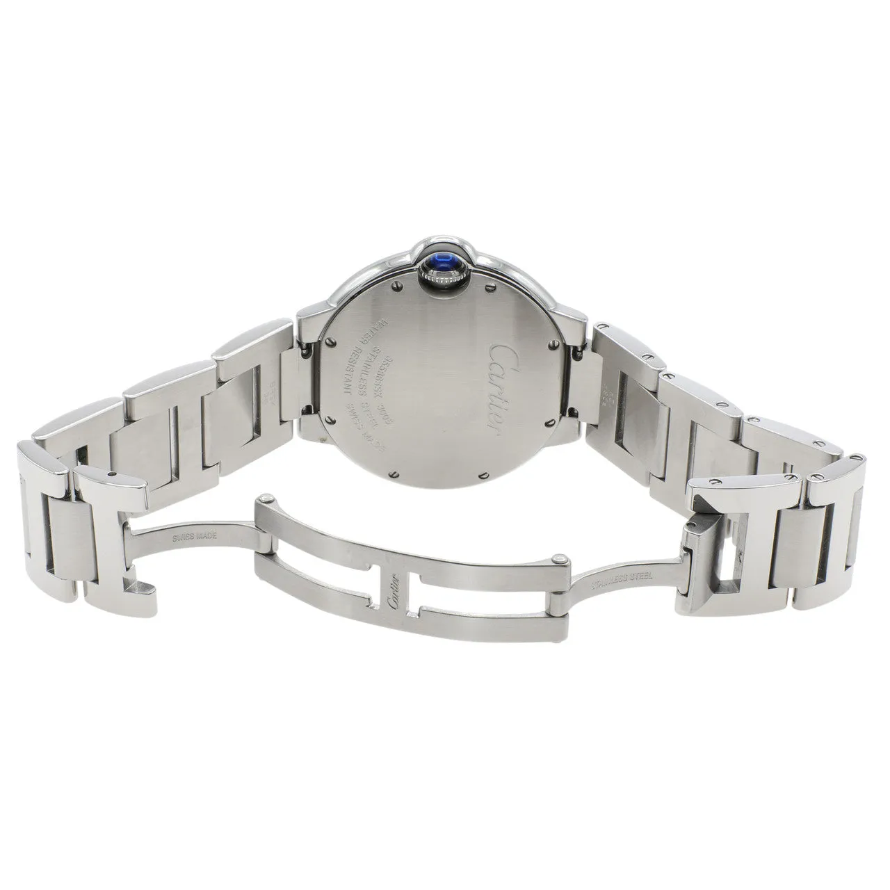 Cartier Stainless Steel Ballon Bleu 36mm Quartz W69011Z4