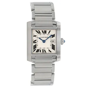 Cartier Stainless Steel Tank Francaise 2465