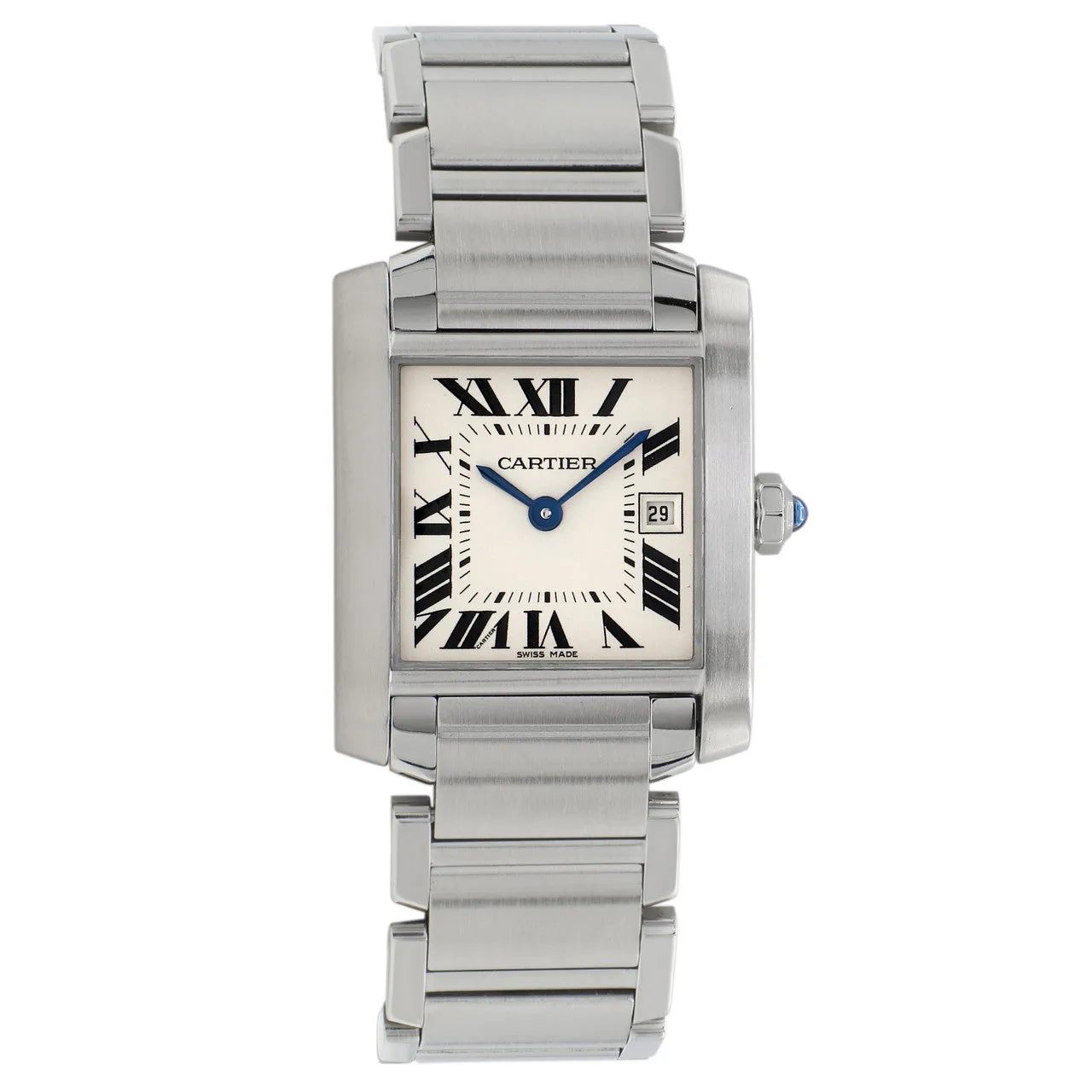 Cartier Stainless Steel Tank Francaise 2465