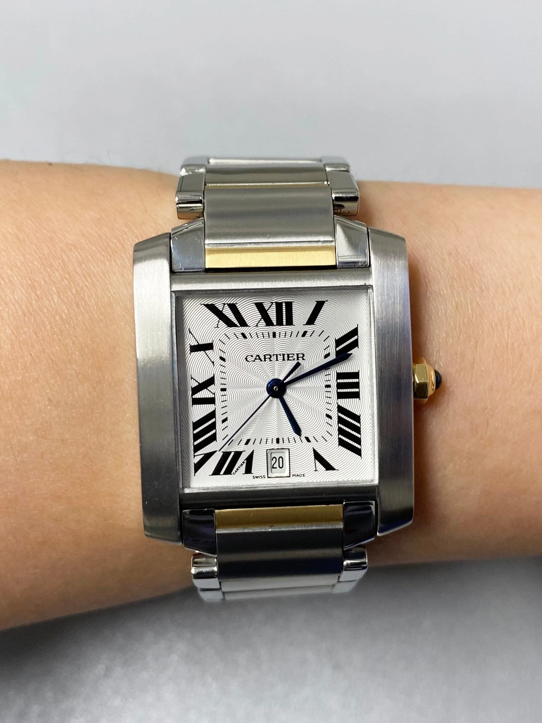 Cartier Tank Francaise W51005Q4 Two Tone Mens Watch