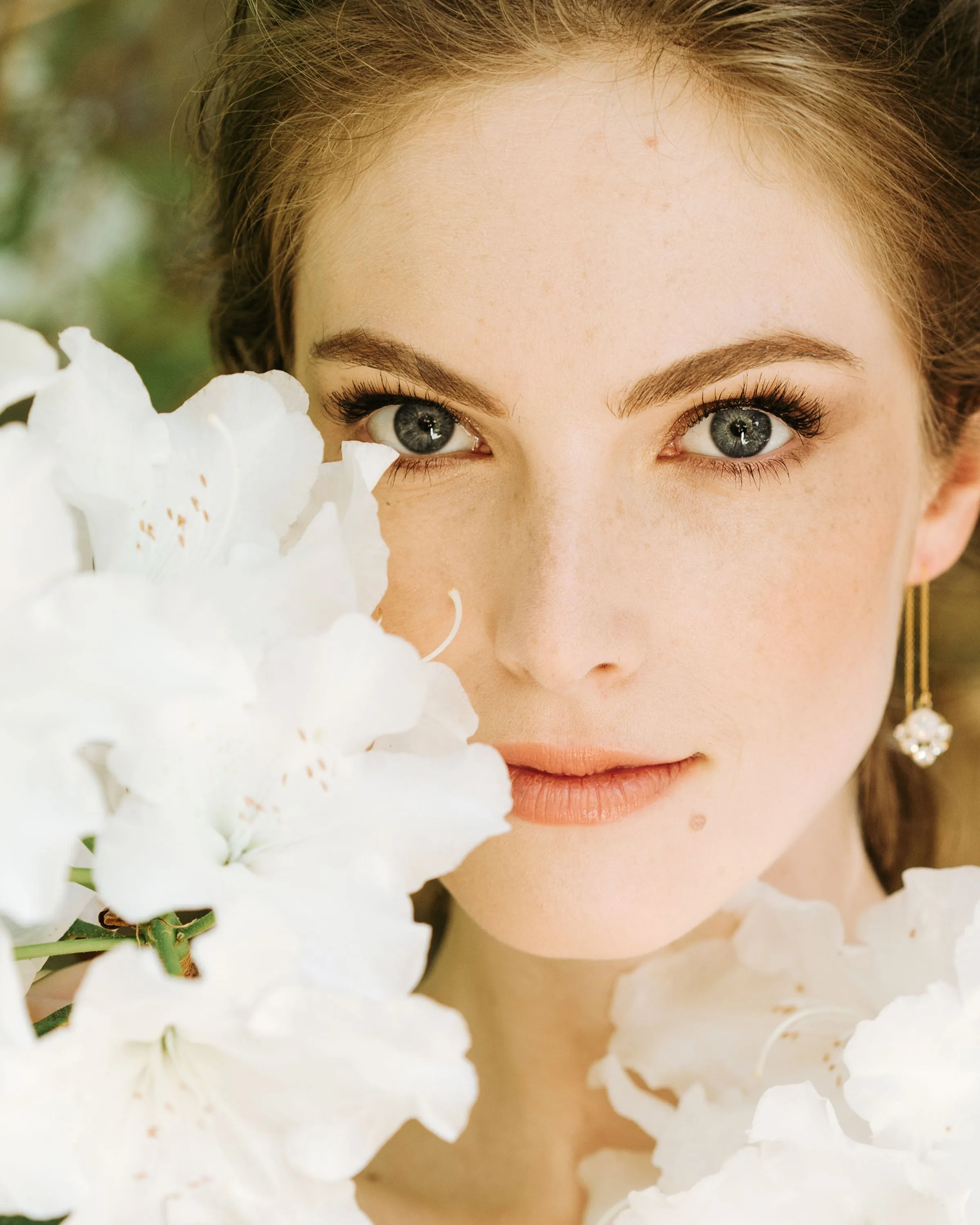 Celestial Crystal Threader Earrings