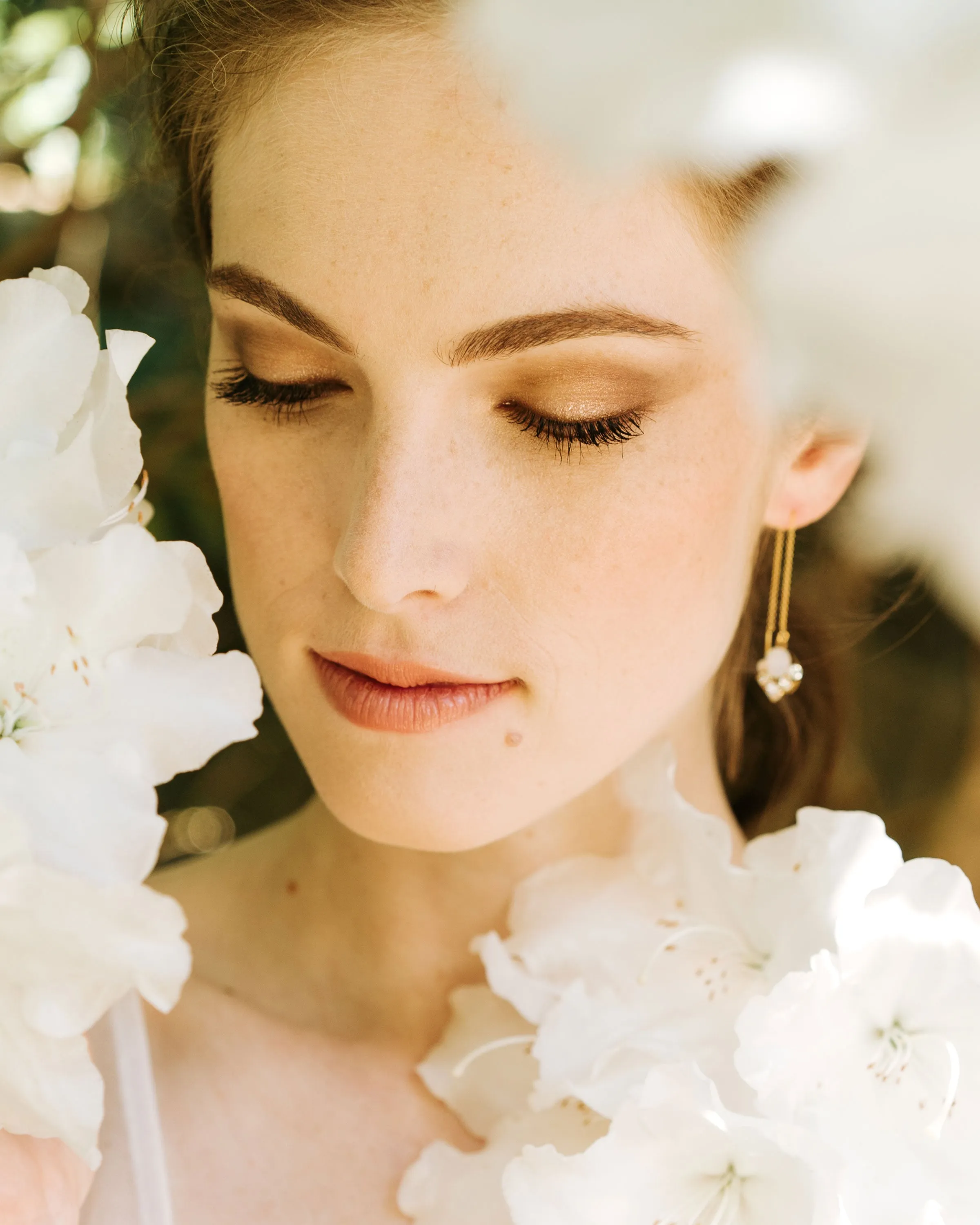 Celestial Crystal Threader Earrings