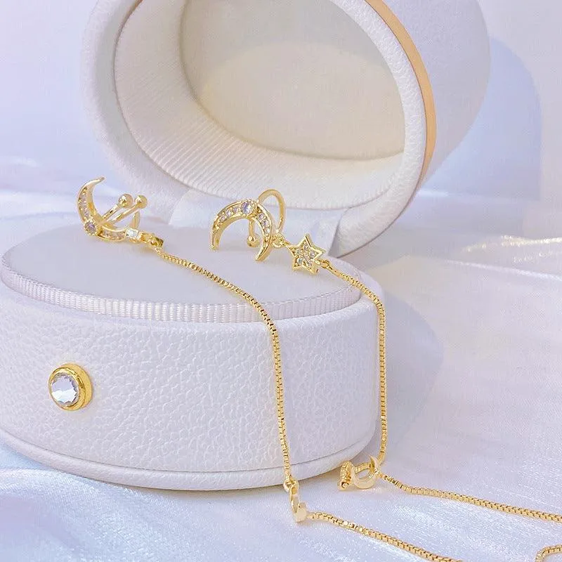 Celestial Threader Earrings and Cuffs