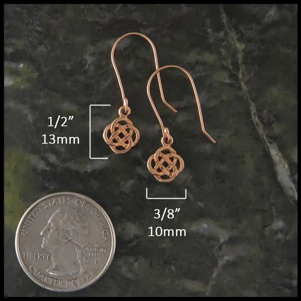 Celtic Threader Earrings in Gold