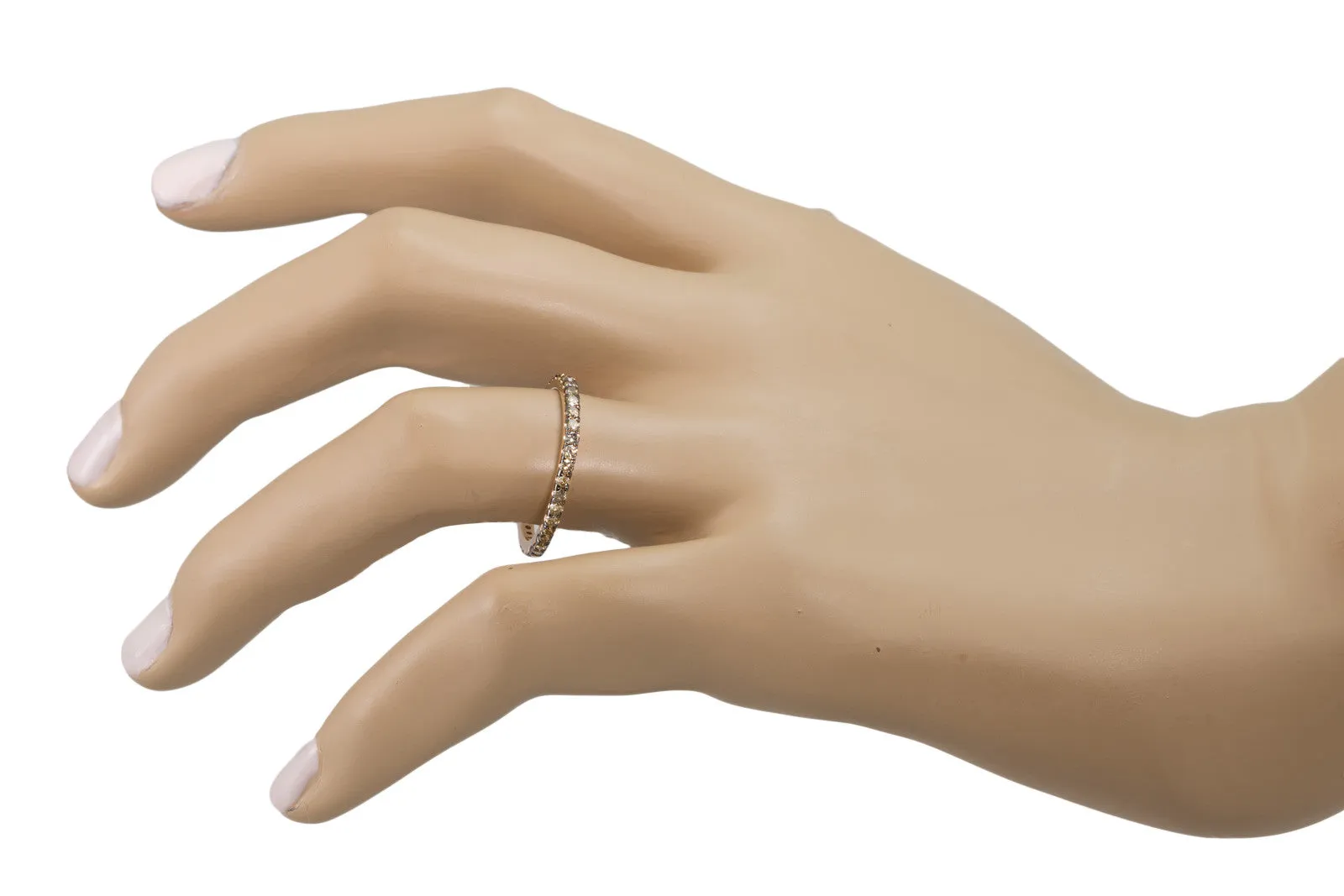 Champagne Diamond Eternity Band